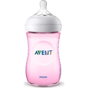 Avent Natural PP Biberon 260 ml - Pembe