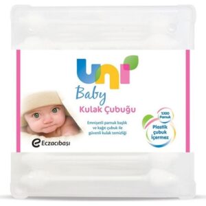 Uni Baby Pamuklu Kulak Çubuğu -Safety Cotton Swabs- 56´li